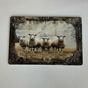 Sheep Farm Animals Barn Farmhouse Metal Sign Home Decor NEW Gift FAST SHIP